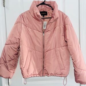 Forever 21 Blush Pink Quilted Jacket